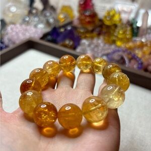 Citrine Crystal Bracelet 15mm